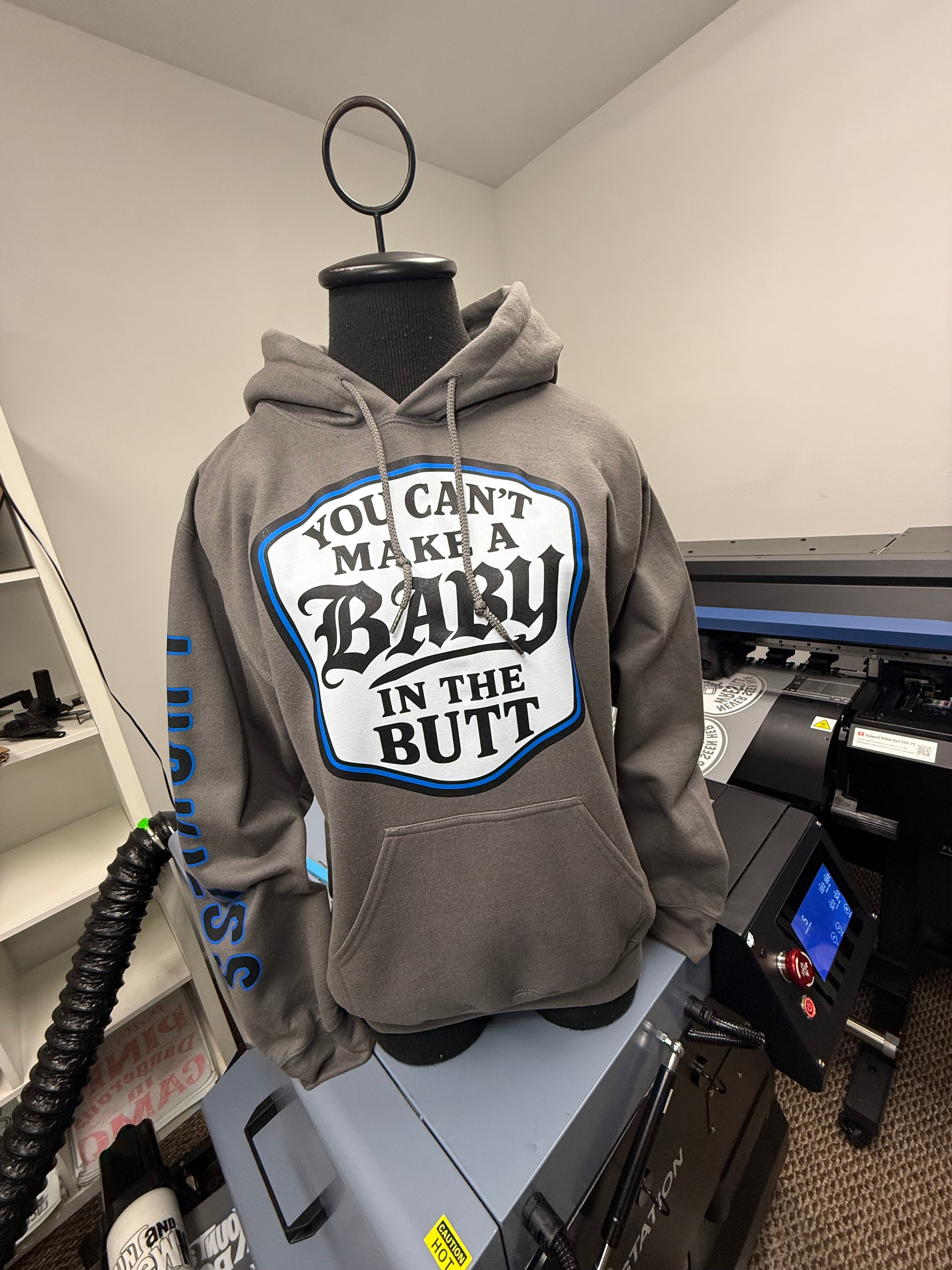 You Cant Make A Baby In The Butt Hoodie
